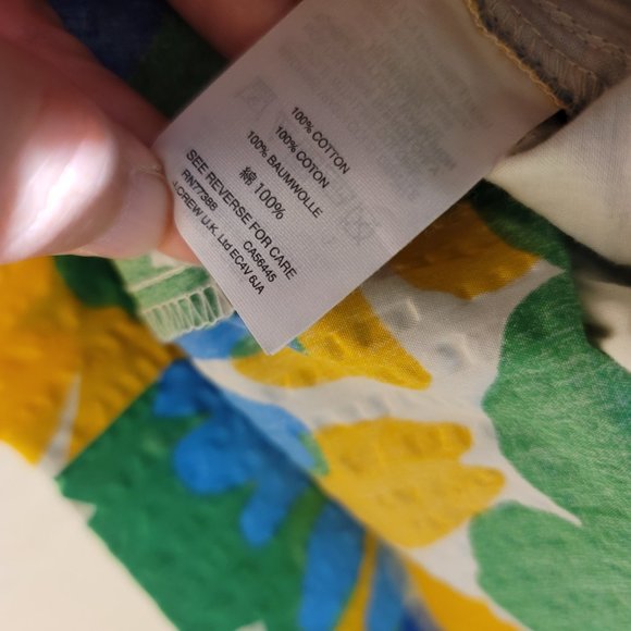 J Crew G4334 EUC sz 12P Tie Waist Puckered Morning Floral Pencil Bow Front Skirt - Picture 10 of 11